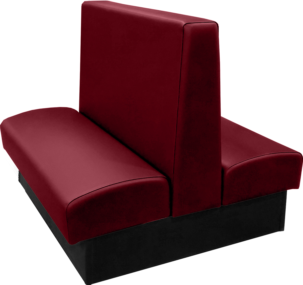 Ambrose vinyl-upholstered double restaurant booth wine vinyl