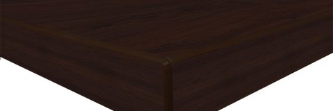 Prestige Walnut with matching 3MM edge corner zoomed web