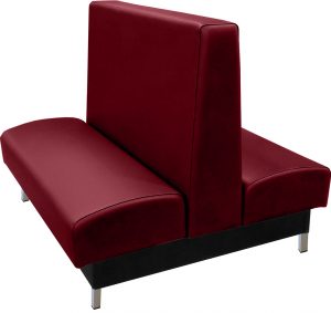 Grove vinyl upholstered double booth wine vinyl web