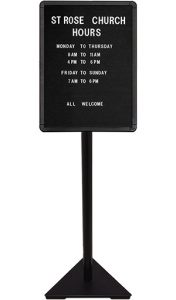 Multi Purpose Mounting Stand disc base and letter board steel triangle base 2in steel tube web