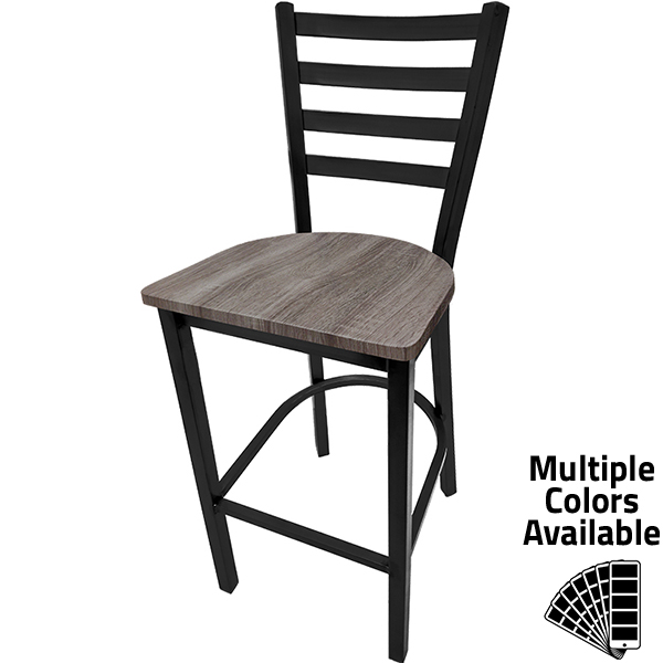 Metal ladder online back bar stools