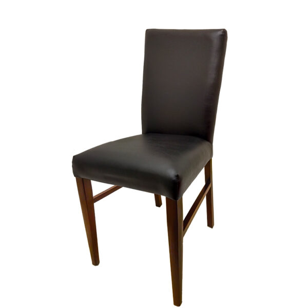 CM 6037 Uptown faux wood grain metal frame chair 1