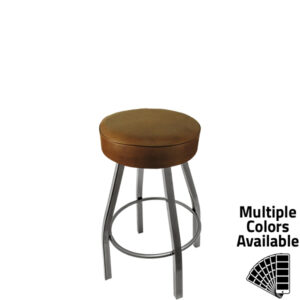 SL1132 CCS BUC Standard Button Top in Buckskin Vinyl with Clear Coat Metal Swivel Frame