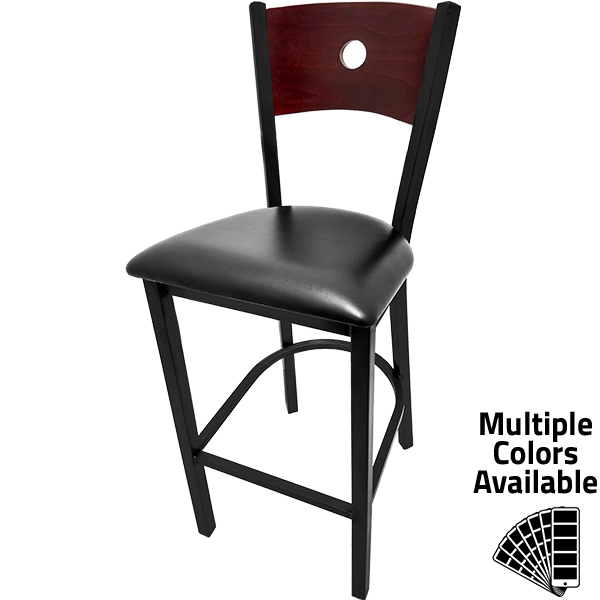 Metal frame bar online stools with backs