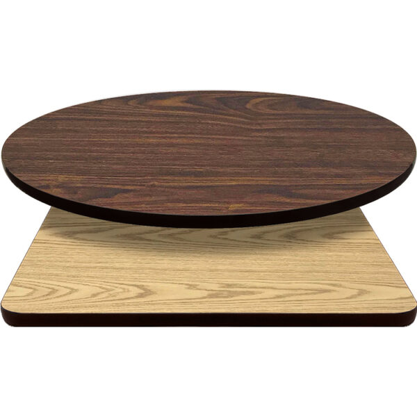 Two Sided Table Tops Oak Walnut 1