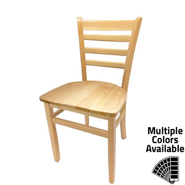 WC101 Ladderback Solid Wood Frame Chair