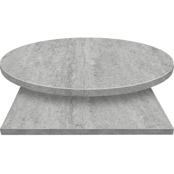 3mm Table Tops Elemental Concrete with matching 3mm edge