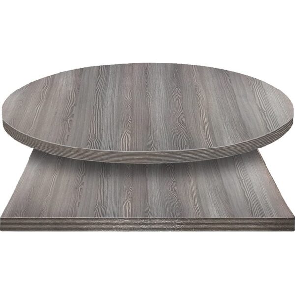 Backwoods Barn Wood Gray Laminate Table Top with Barn Gray Edge Stain
