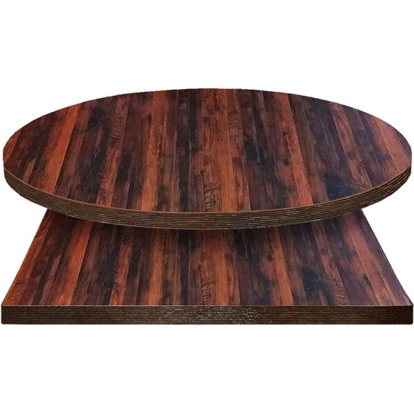 Backwoods Gun Powder Laminate Table Top with American Walnut Edge Stain