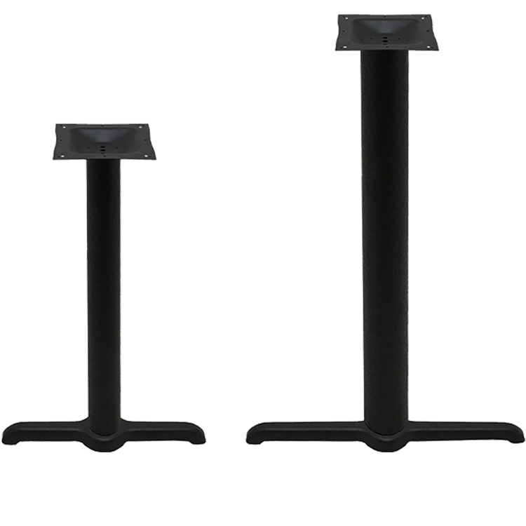 BLS3-BA Oak Street Table Base Column 3" dia steel 40-3/4" bar height black PC 