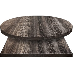 Charred Darkwash Manufactured Table Tops - Black Dye
