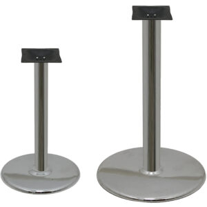 Chrome Plated Stamped Steel Disc Table Bases