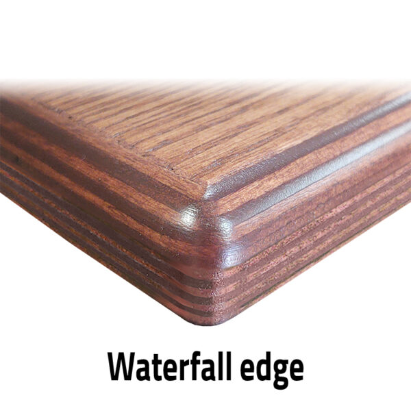 E Wood Economy Waterfall edge corner