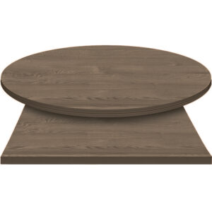 E*Wood (Oak) Manufactured Table Tops - Charcoal stain