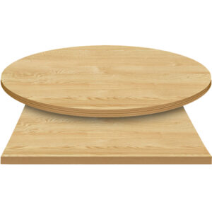 E*Wood (Oak) Manufactured Table Tops - Clear Coat finish