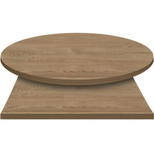 E*Wood (Oak) Manufactured Table Tops - Storm Gray stain