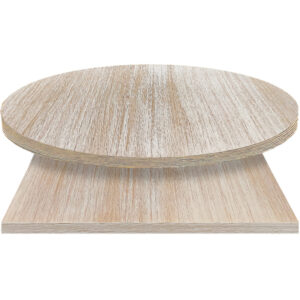 Whitewash Manufactured Table Tops - Clear Coat