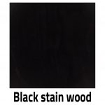 Black solid wood