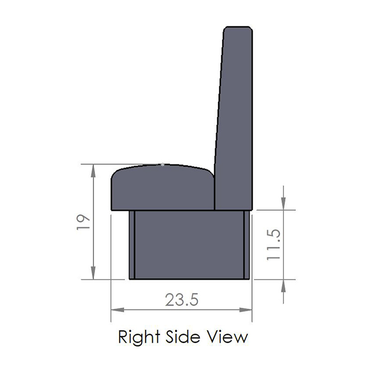 Restaurant Booth Seating Available in Any Colour and Size for 