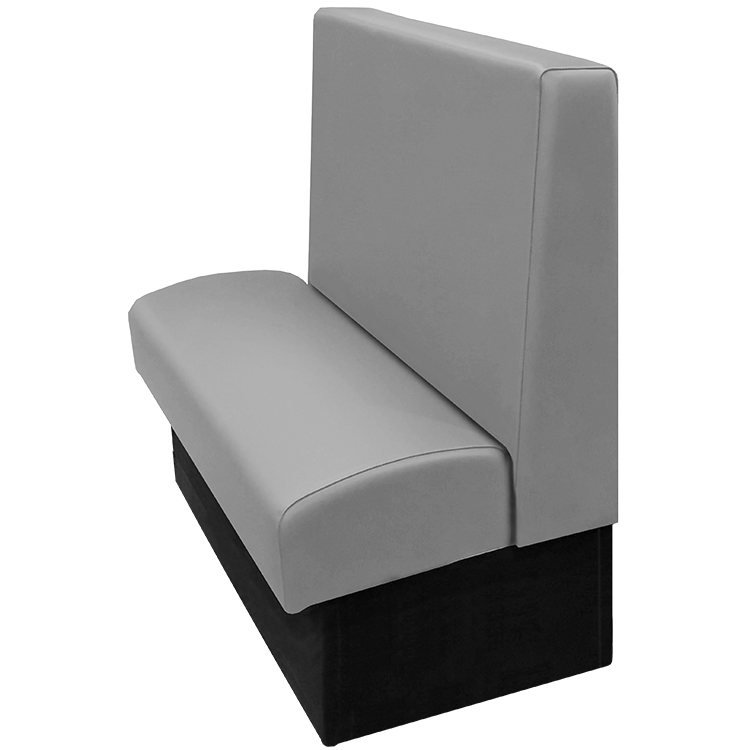 Ambrose vinyl upholstered single booth gray vinyl Ambrose vinyl upholstered single booth gray vinyl