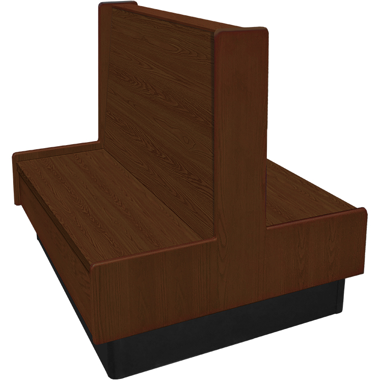 Aristocrat Booth Double WSWB American walnut stain