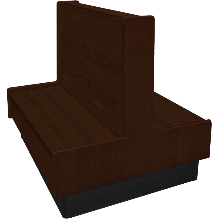 Aristocrat Booth Double WSWB dark walnut stain