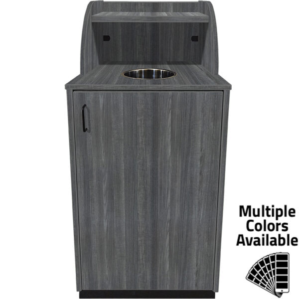 C8530 Waste Receptacle with Tray Shelf Featured Image