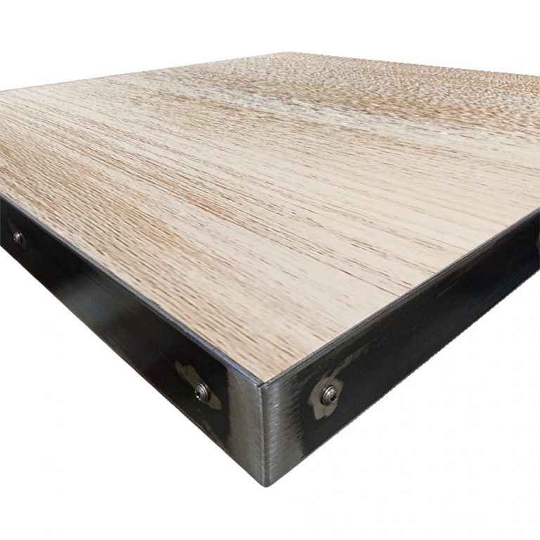 Fortress table tops Wood veneer with whitewash clear coat Oak