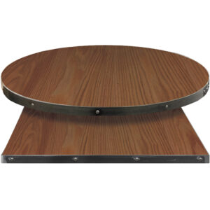 Fortress table tops wood veneer with American walnut stain