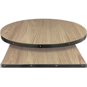 Fortress table tops wood veneer with dove gray stain