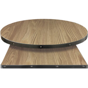Fortress table tops wood veneer with storm gray stain