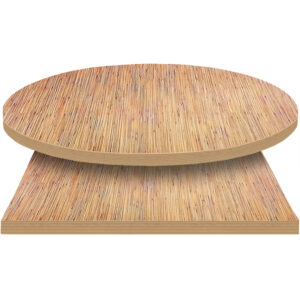 Backwoods table tops Natural Bamboo laminate with Clear Coat edge finish