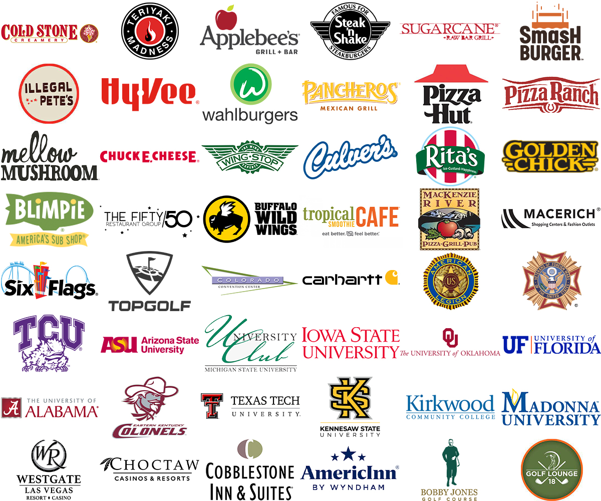 National Restaurants and Restaurant Chains Oak Street Manufacturing has worked with!