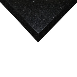 Granite table tops Black Galaxy corner