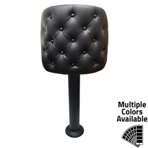 SL6133TUF Bucket Bar Height Bolt Down Pedestal Stool - Tufted Back