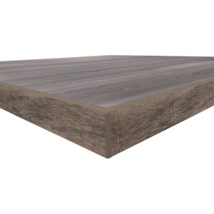 Backwoods Barn Wood Gray with coordinating 3MM edge corner zoomed