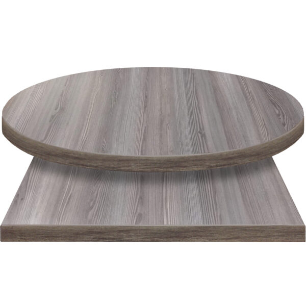Backwoods table tops Barn Wood Gray with coordinating 3mm PVC edge
