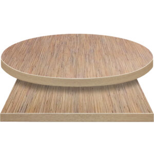 Backwoods table tops Natural Bamboo laminate with coordinating 3mm PVC edge