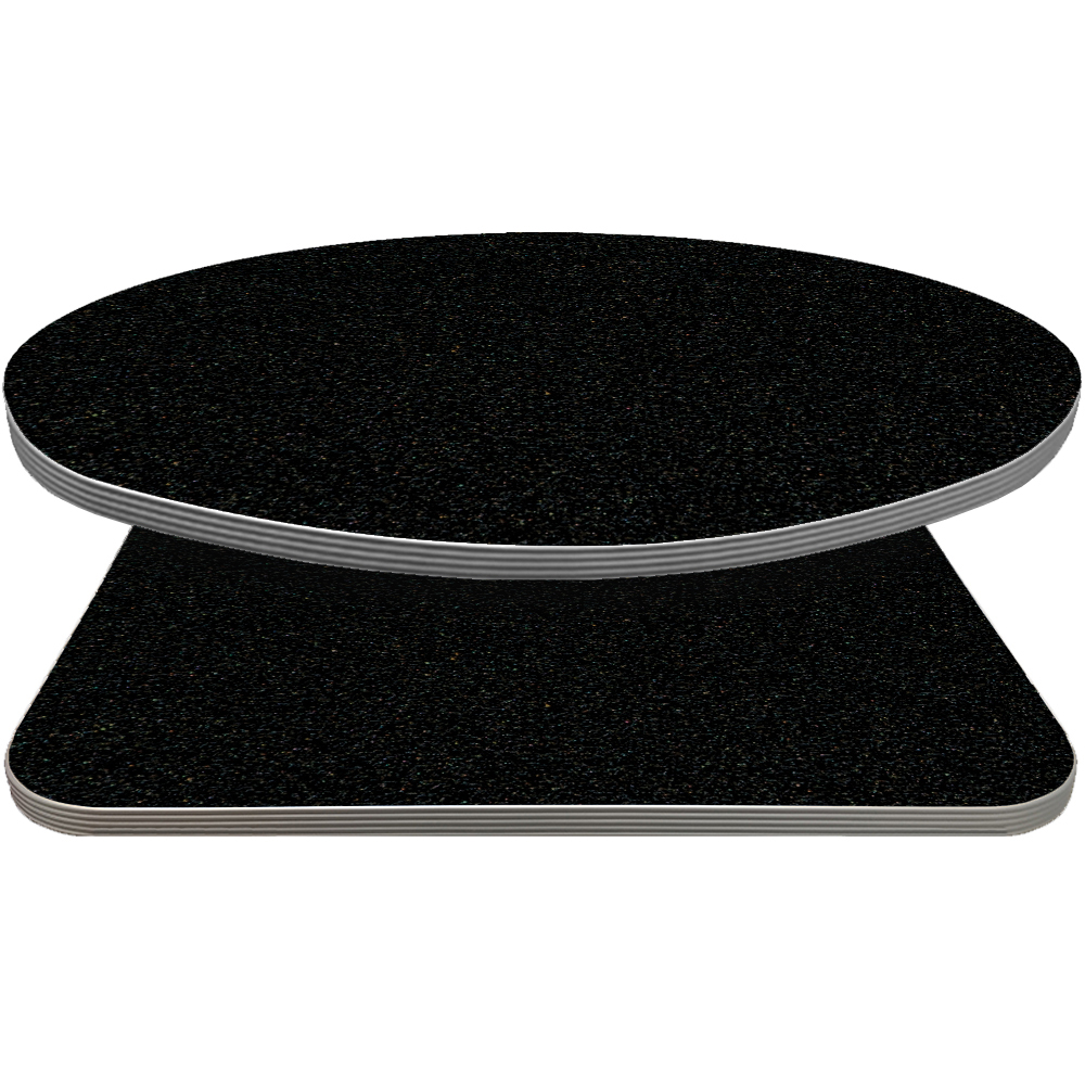 Retro T Mold table tops Pinnacle C 495 MR Black Pearl laminate