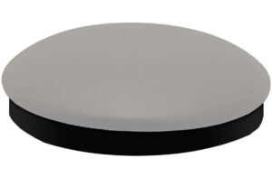 Dove Gray Vinyl Slimline Button Top Seat Dove Gray Vinyl Slimline Button Top Seat