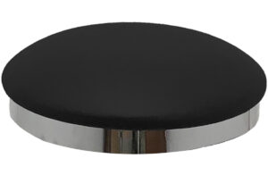 Black Vinyl Slimline Button Top Seat Black Vinyl Slimline Button Top Seat