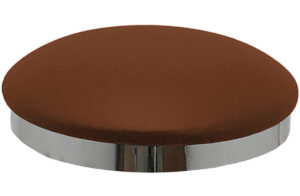 Chestnut Vinyl Slimline Button Top Seat Chestnut Vinyl Slimline Button Top Seat
