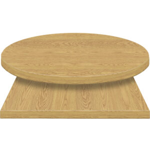2" PVC Edge Manufactured Table Tops - Formica Natural Oak