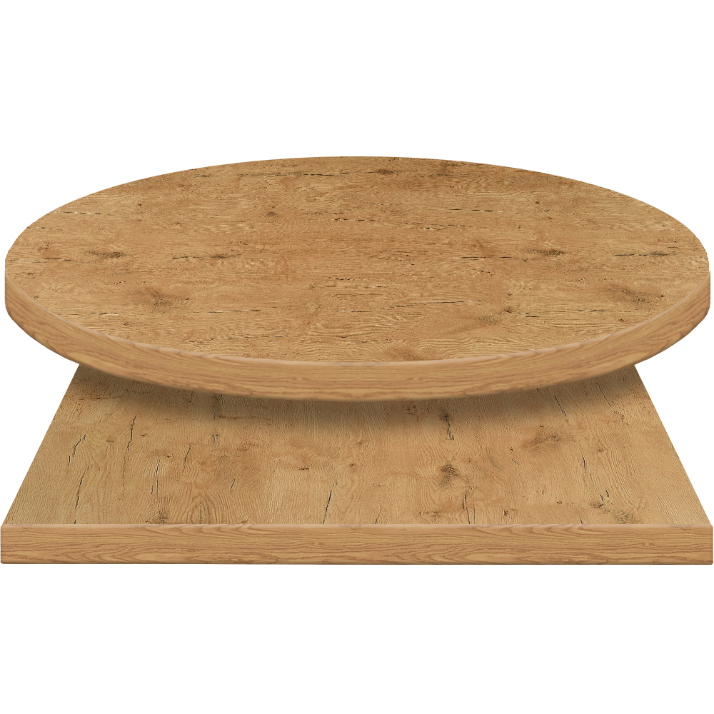 2" PVC Edge Manufactured Table Tops Pinnacle Lancelot Oak OakStreetMFG