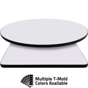 T-Mold Manufactured Table Tops - Pinnacle Frost Pearl laminate