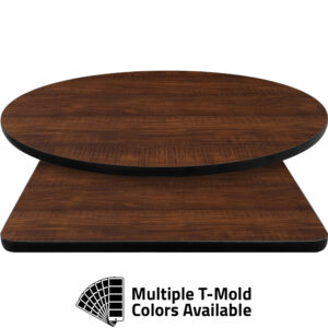 T-Mold Manufactured Table Tops - Pinnacle Blush Rosewood laminate