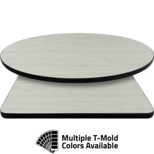 T-Mold Manufactured Table Tops - Pinnacle Glassy Alderwood laminate