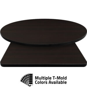 T-Mold Manufactured Table Tops - Pinnacle Curly Maple laminate