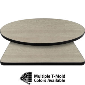 T-Mold Manufactured Table Tops - Pinnacle Brawny Pearwood laminate