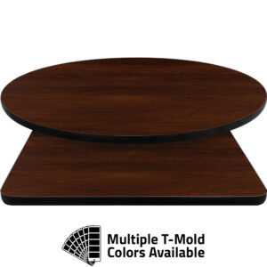 T-Mold Manufactured Table Tops - Pinnacle Pure Walnut laminate